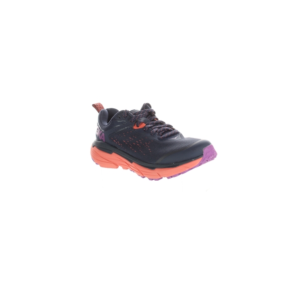 Hoka One One Womens Challenger Atr 6 Black Iris Hot Coral Running Shoes Size 5 - Picture 2 of 4